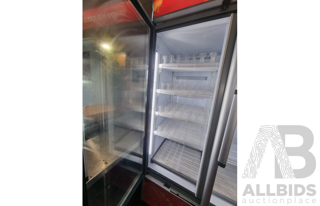 Frigorex Commercial 2 Door 1150L Glass Fridge