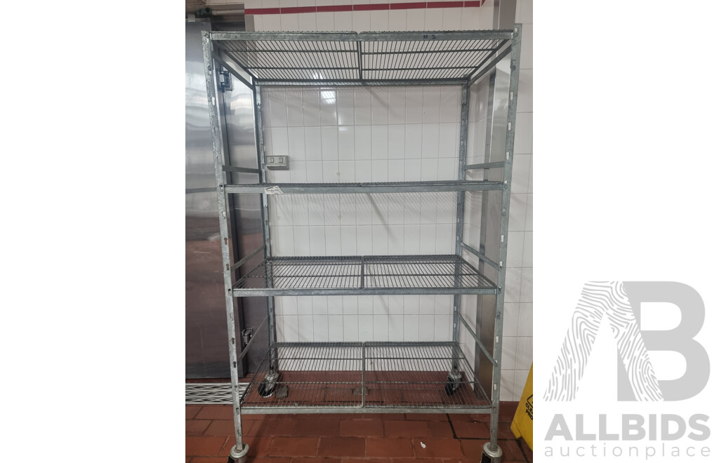 3 Kitchen Storage Shelving Trolleys