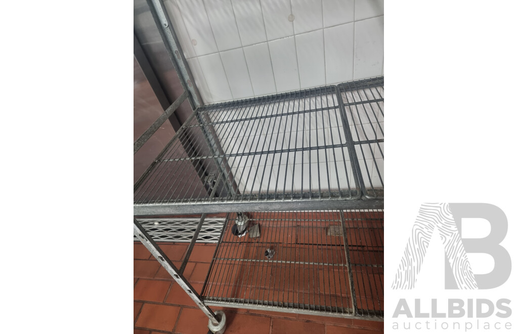 3 Kitchen Storage Shelving Trolleys