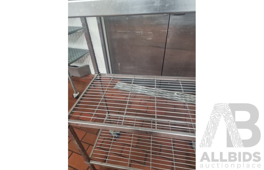 3 Kitchen Storage Shelving Trolleys