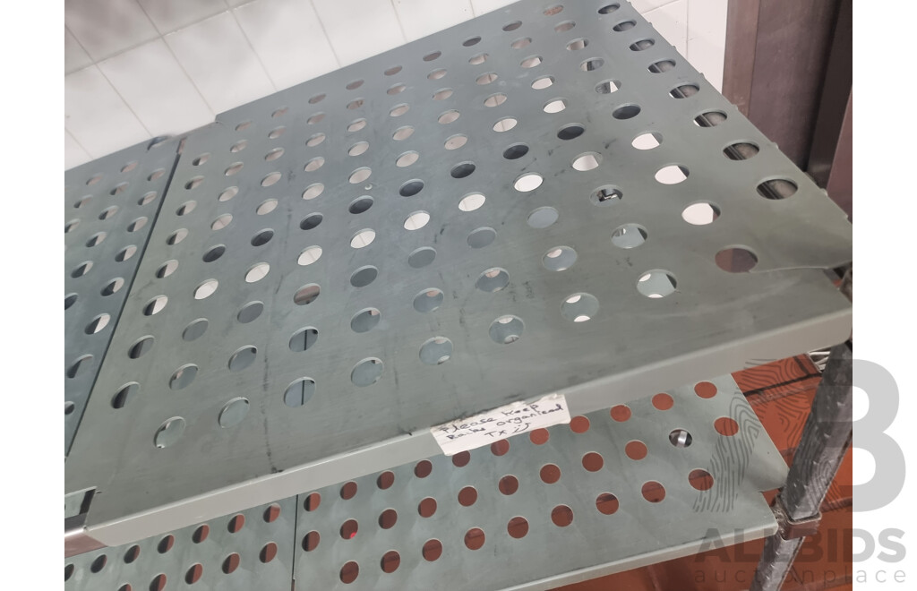 3 Kitchen Storage Shelving Trolleys