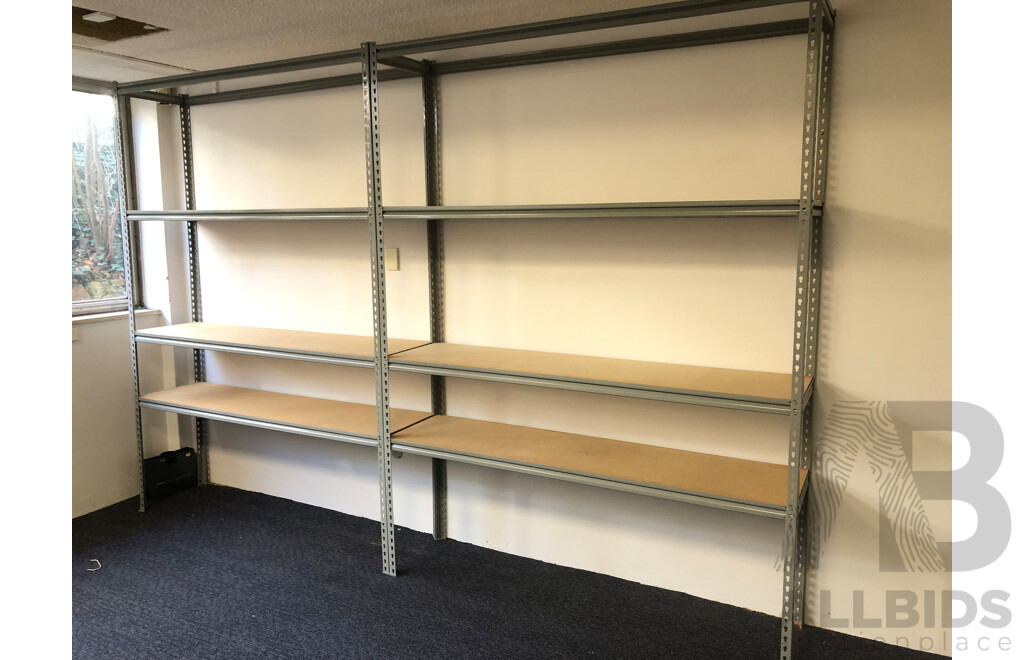 450mm Deep Shelving - Lot of Seven Bays