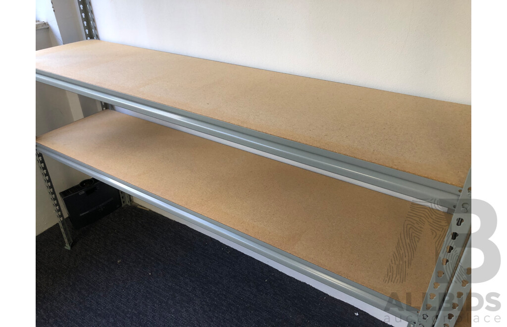 450mm Deep Shelving - Lot of Seven Bays