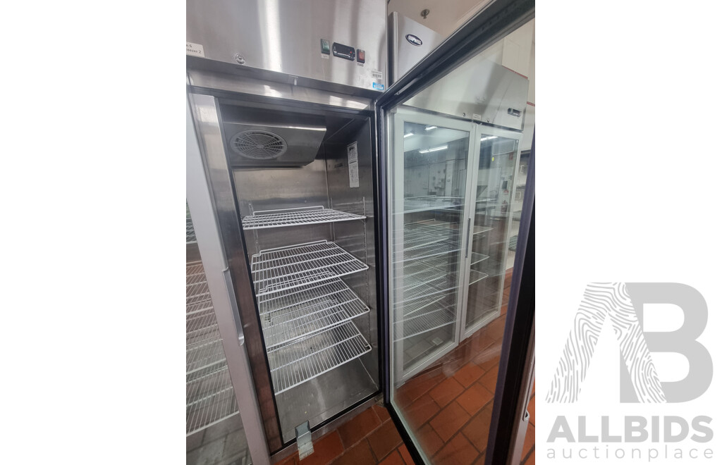Quipwell Commercial 2 Door 1300L Glass Door Fridge