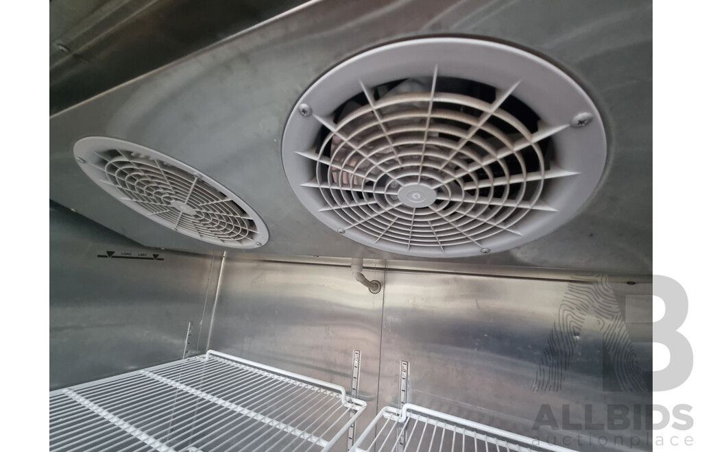 Quipwell Commercial 2 Door 1300L Glass Door Fridge
