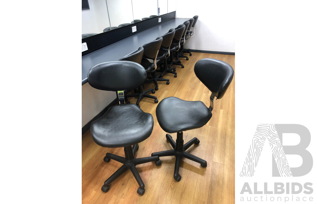 Gaslift Salon Chairs - Lot of Nine