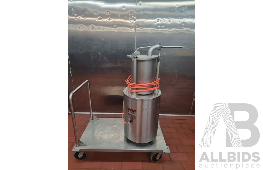 Thompson Commercial 20KG Sausage Filler on Stainless Steel Service Trolley