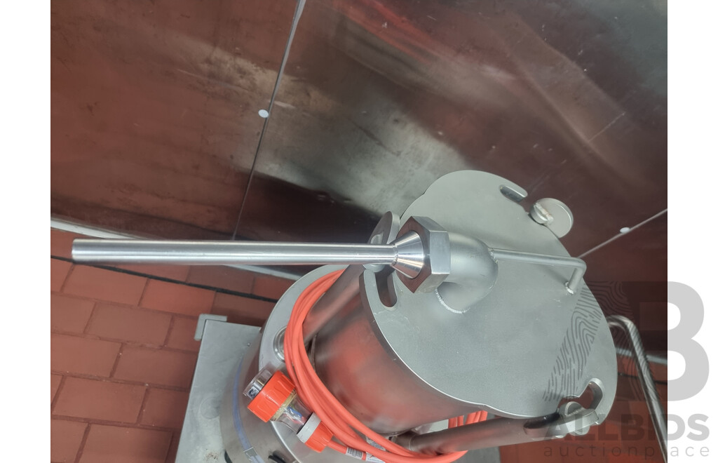 Thompson Commercial 20KG Sausage Filler on Stainless Steel Service Trolley