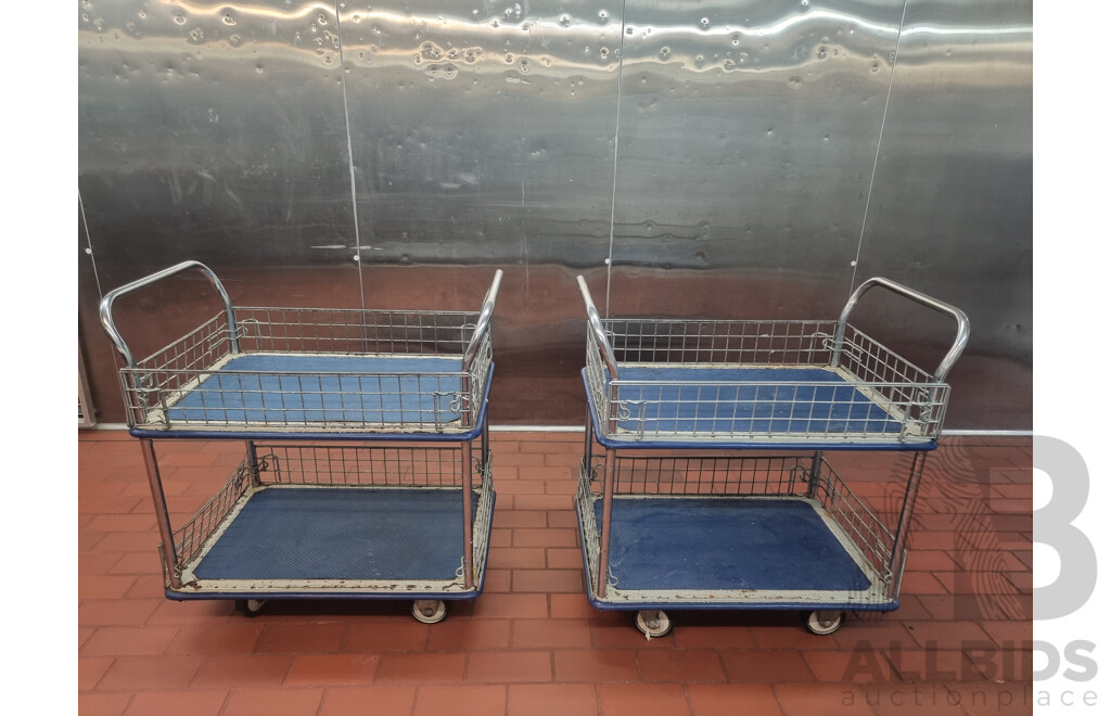 2 Caged Service Trolley's