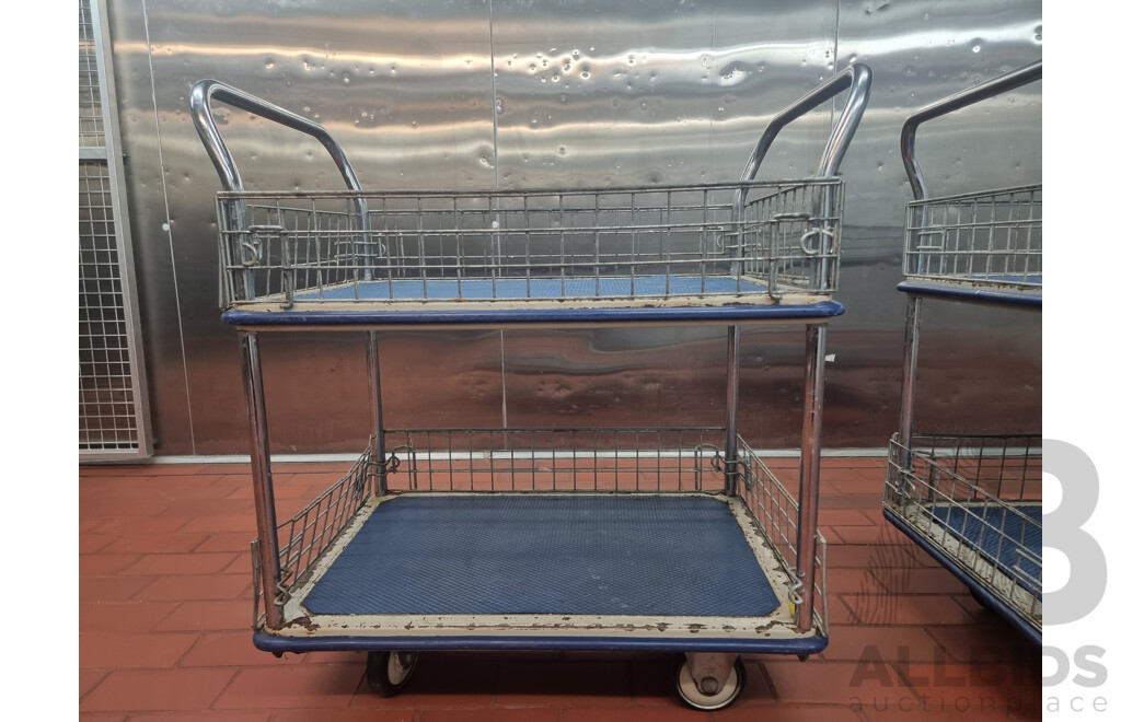 2 Caged Service Trolley's