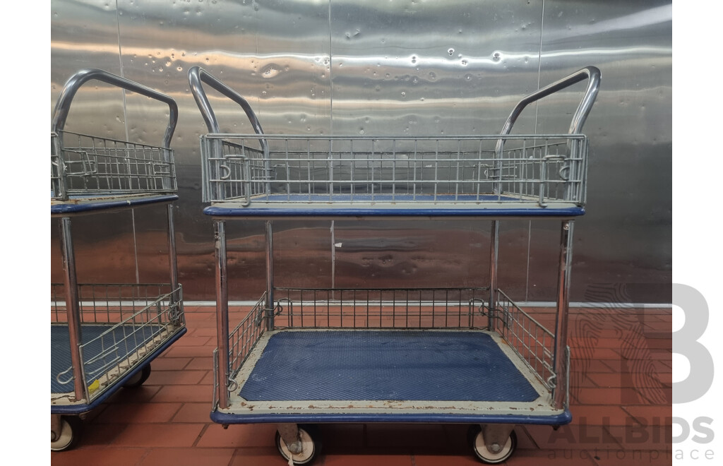 2 Caged Service Trolley's