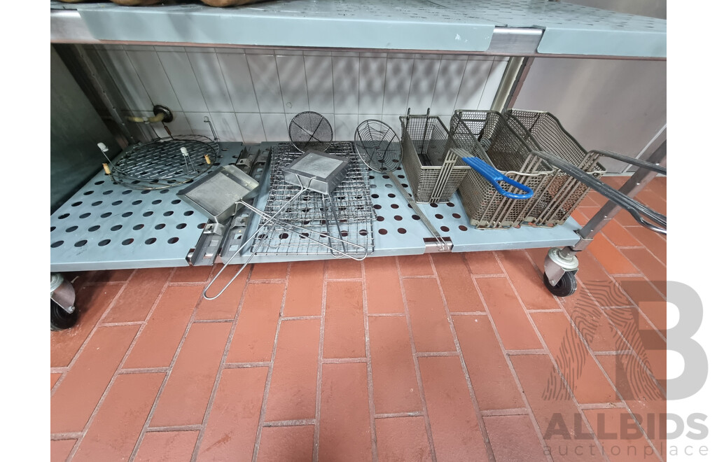Kitchen Racking & Contents of Shelf ETC