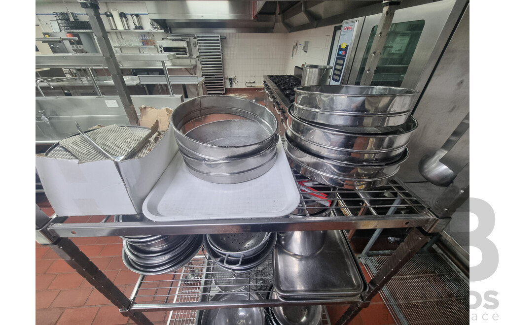 Kitchen Racking & Contents of Shelves ETC