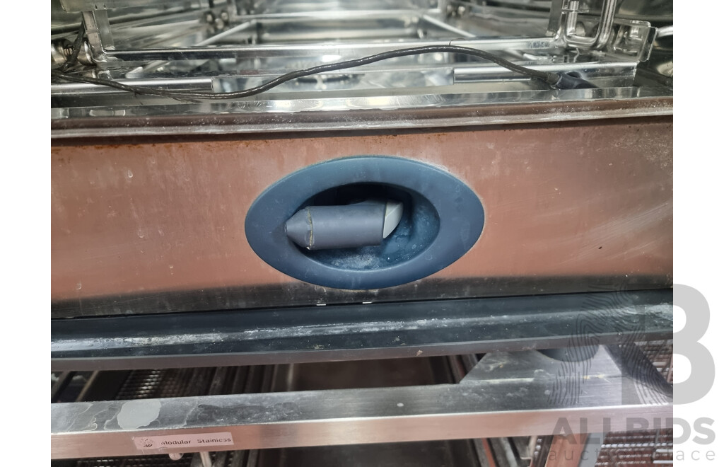 Rational SCC101 Combi Oven with 12 Slot Cooling Rack Stand