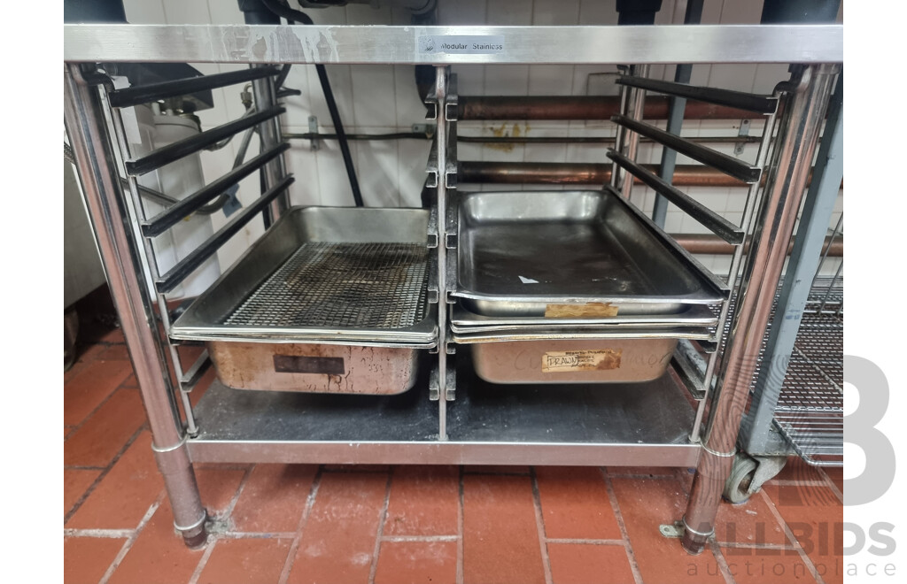 Rational SCC101 Combi Oven with 12 Slot Cooling Rack Stand