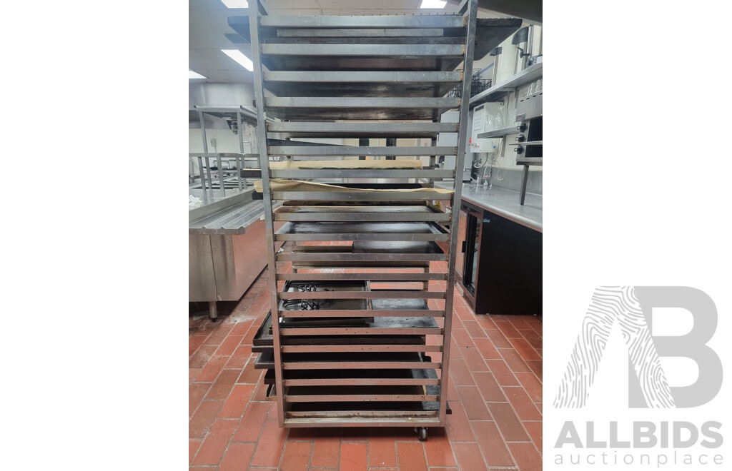 Bakery Trolley with Baking Trays to Suit ETC