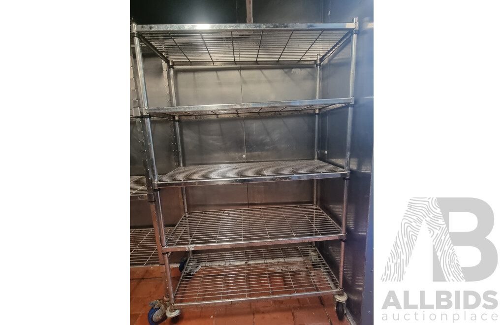 2 Kitchen Racking Trolleys
