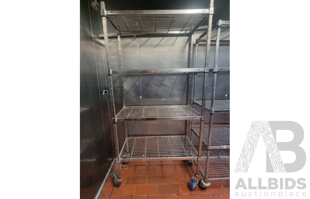 2 Kitchen Racking Trolleys
