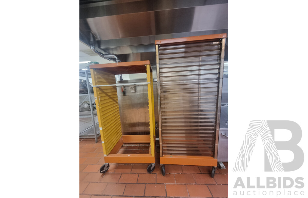 Lot of 2 Bakery Trolley's ETC