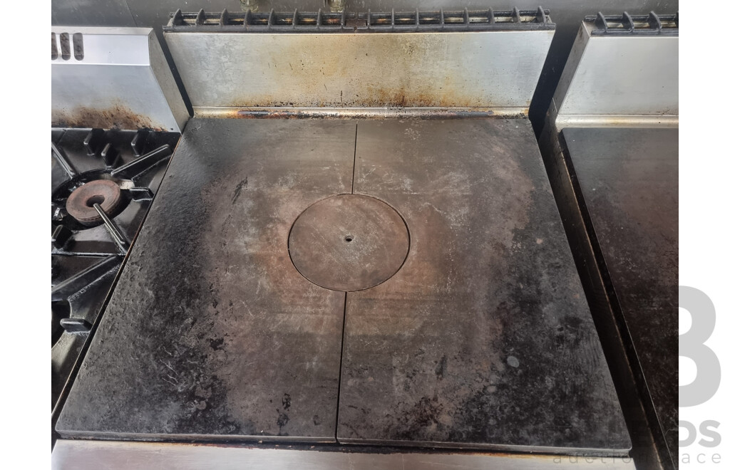 Zanussi Commercial Cook Top with Under Bench Gas Oven Combo