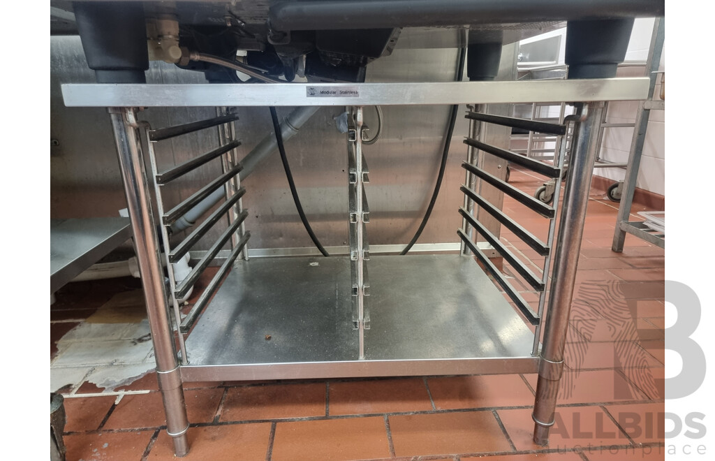 Rational SCC101 Combi Oven with 12 Slot Cooling Rack Stand