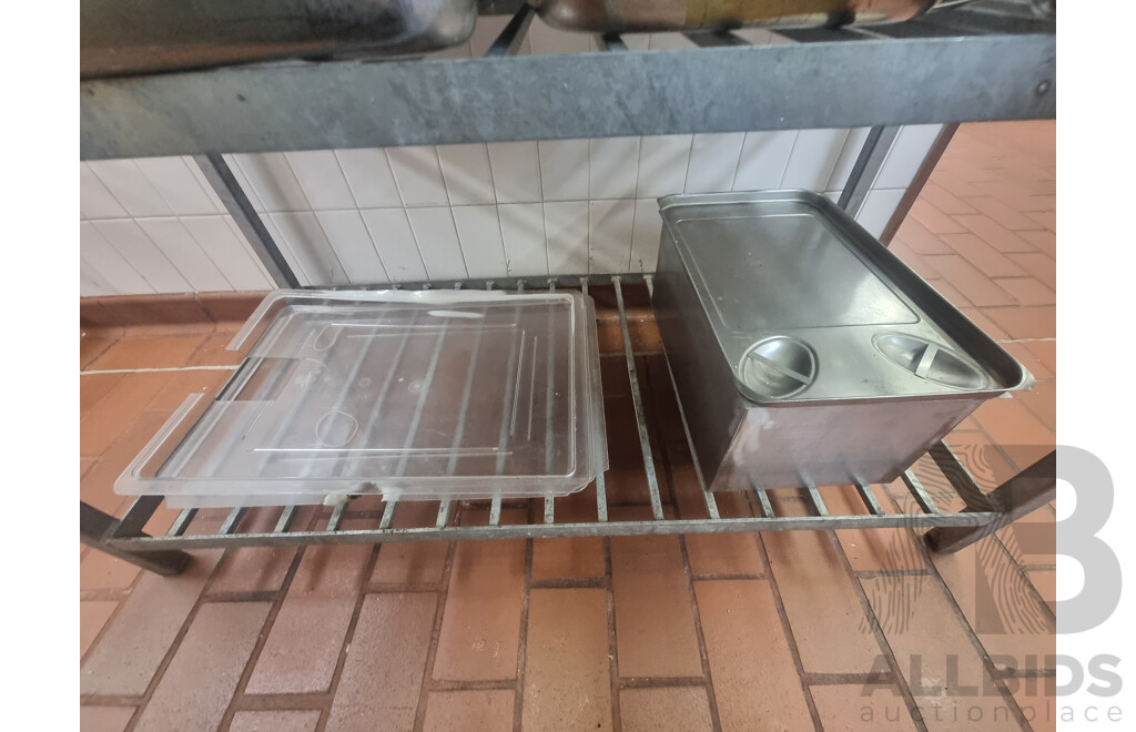 Kitchen Racking & Contents of Shelf ETC