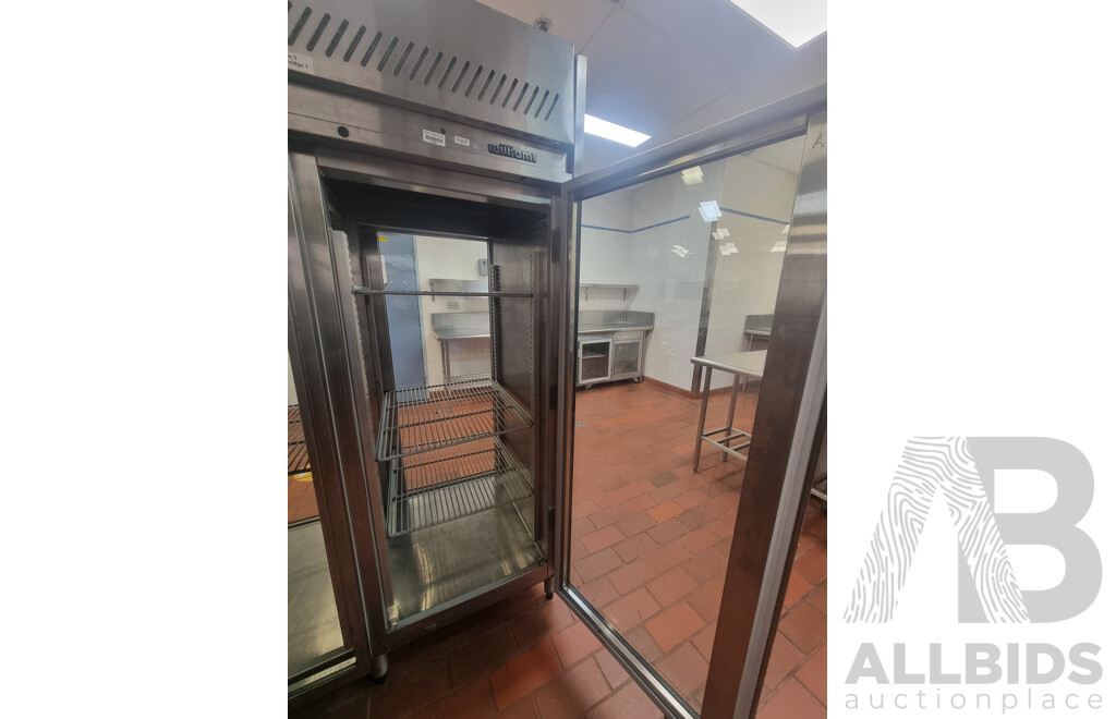 Williams Commercial Double Sided 4 Door Glass Upright Fridge