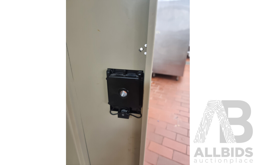 Metal 2 Door Cabinet Locker with 5 Shelves