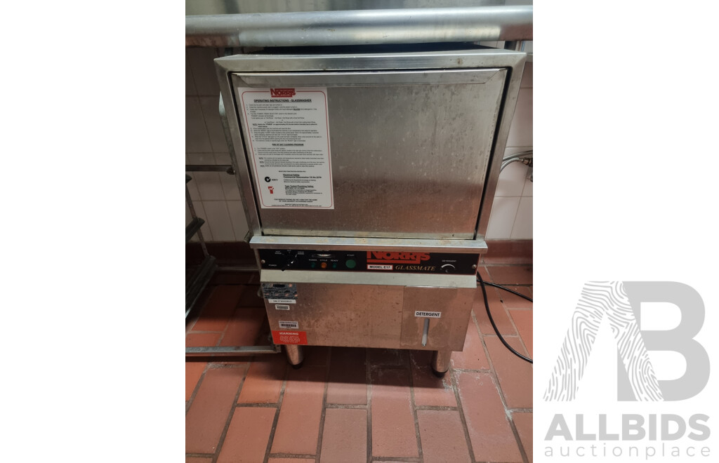 Norris Commercial Glassmate Under Bench Glass Washer