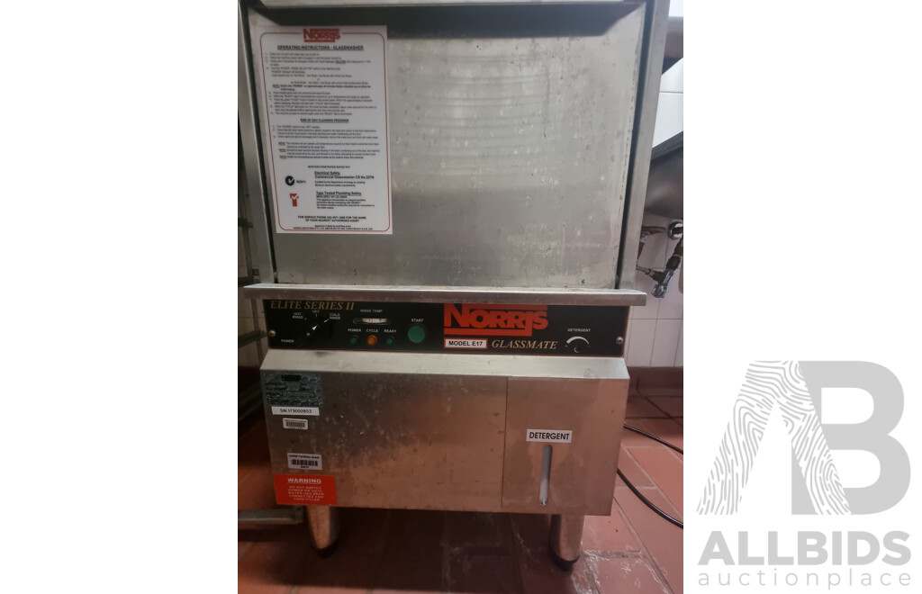 Norris Commercial Glassmate Under Bench Glass Washer