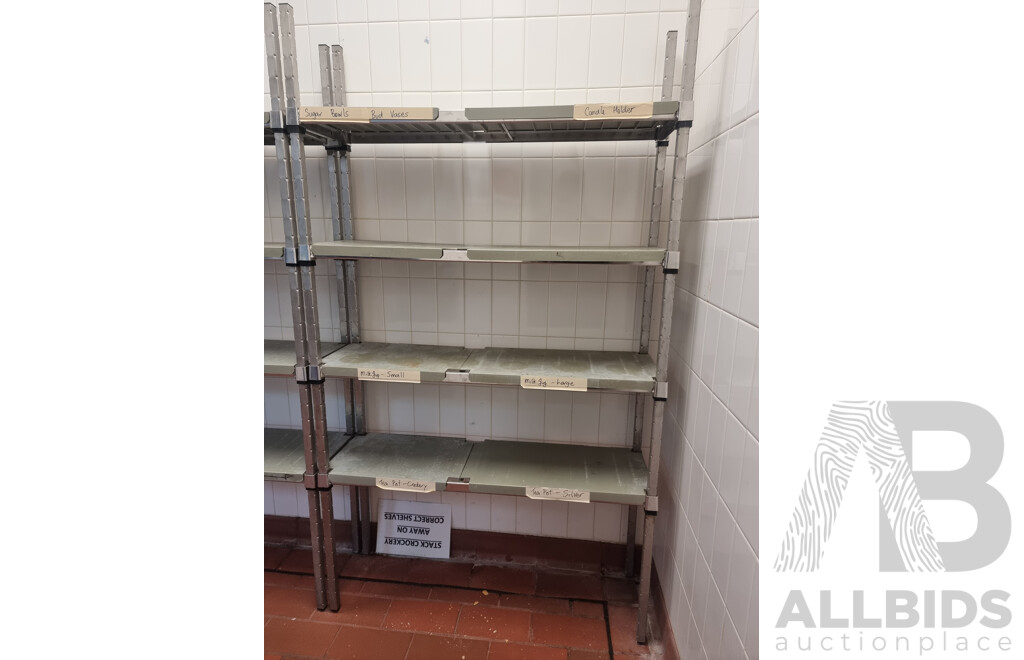 2 Kitchen Racking/Shelving ETC