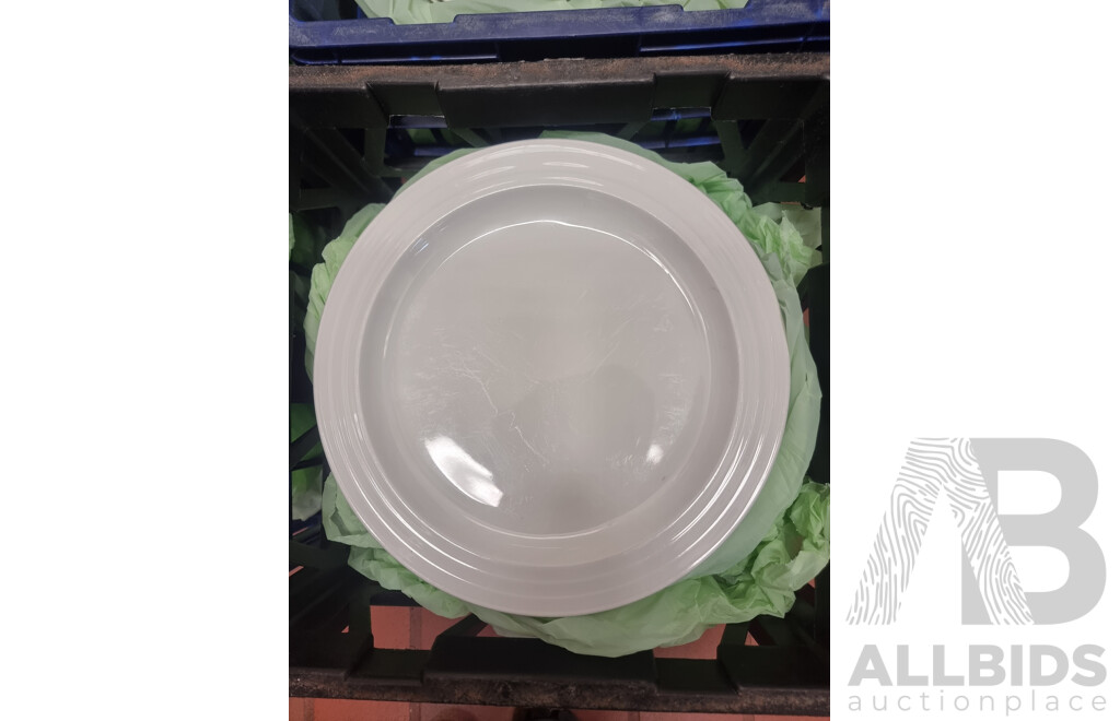 Lot of 4 Milk Crates of Crockery ETC