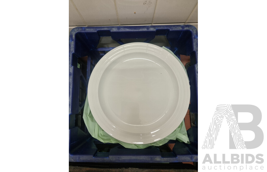Lot of 4 Milk Crates of Crockery ETC