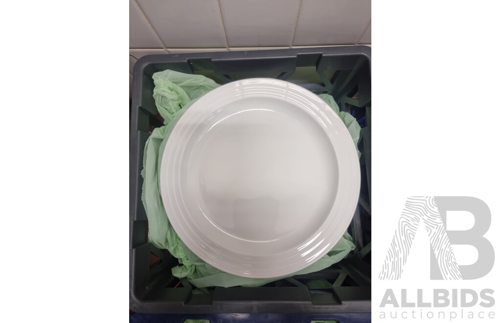 Lot of 4 Milk Crates of Crockery ETC