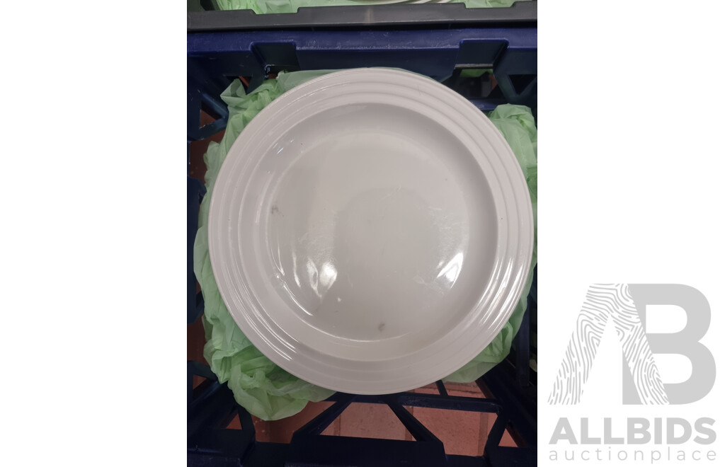 Lot of 4 Milk Crates of Crockery ETC