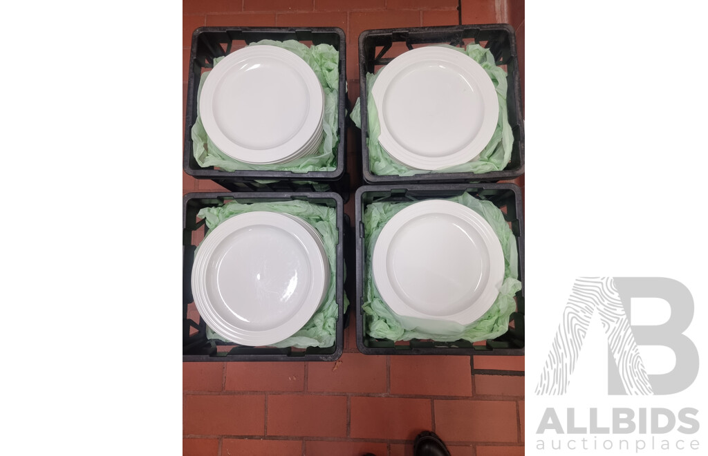 Lot of 4 Milk Crates of Crockery ETC