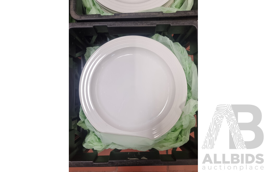 Lot of 4 Milk Crates of Crockery ETC