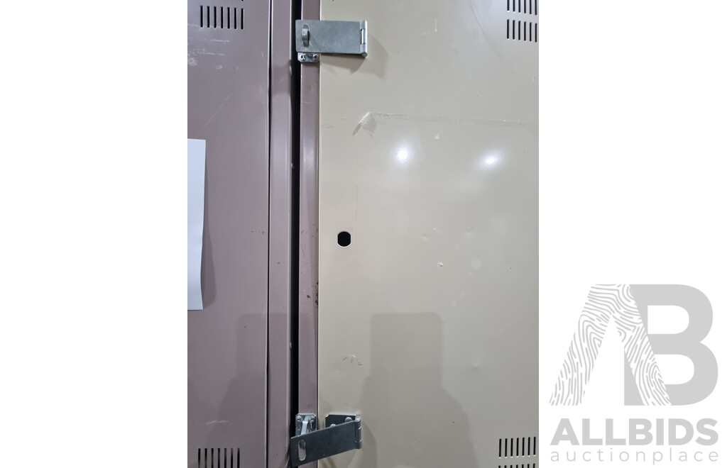 2 Bays of Brown Built Lockers