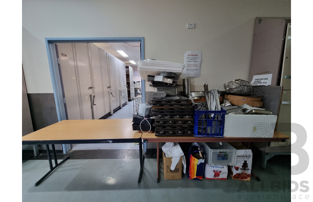 2 Trestle Tables & Contents ETC