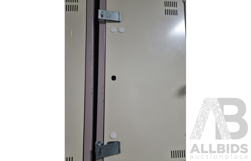 3 Bays of Brown Built Lockers