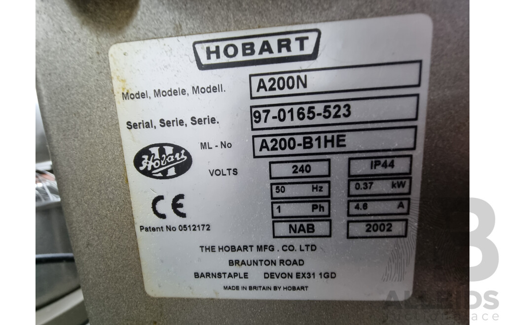 Job Lot Hobart Commercial Planetary Mixer with Accessories