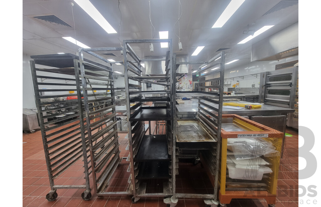 5 Bakery Trolleys & Contents ETC
