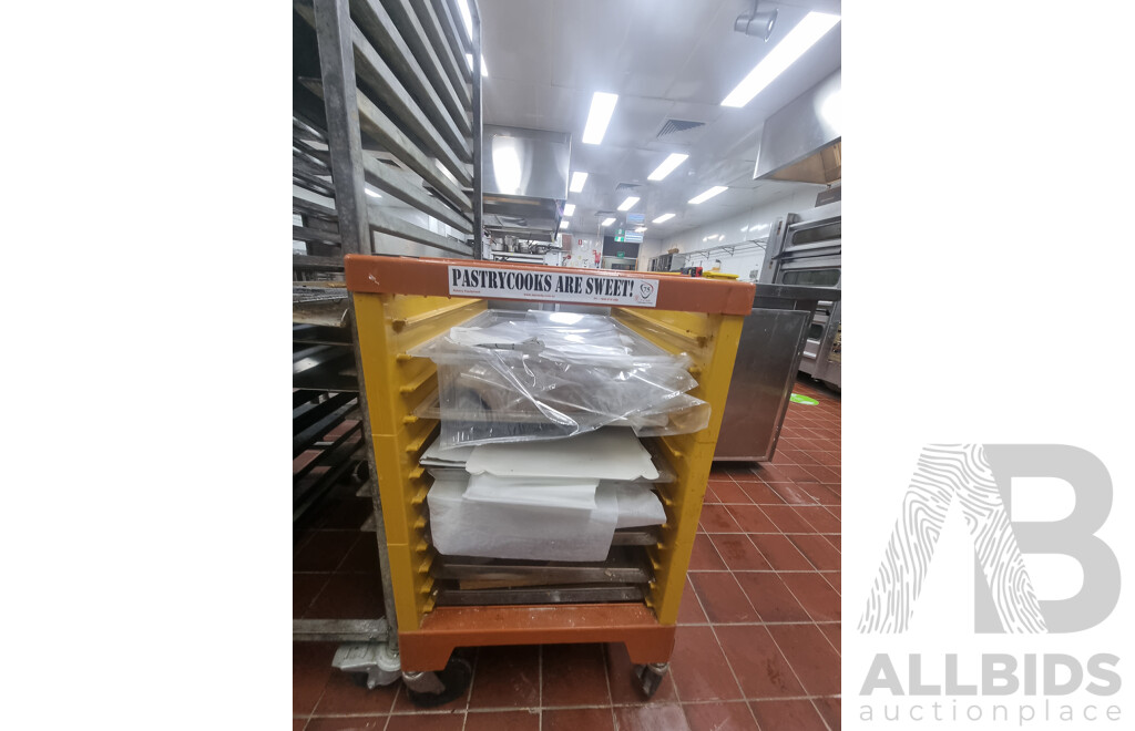 5 Bakery Trolleys & Contents ETC