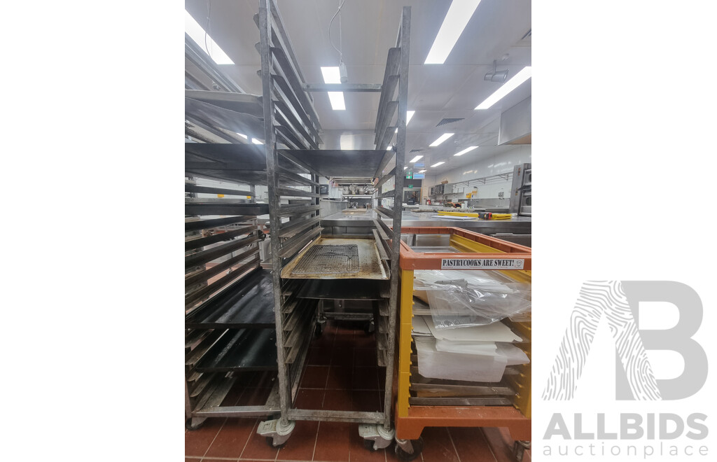 5 Bakery Trolleys & Contents ETC