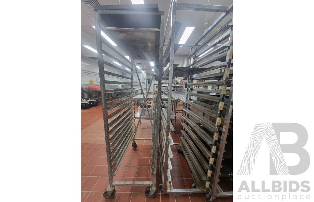 5 Bakery Trolleys & Contents ETC