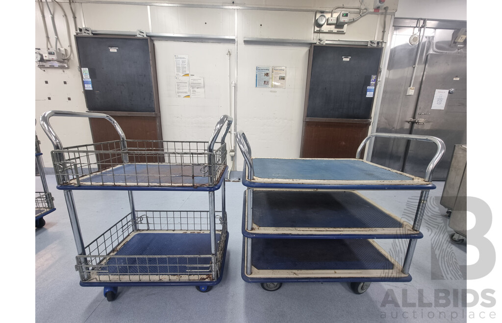 Lot of 2 Service Trolleys ETC