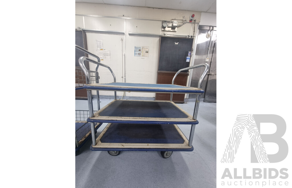 Lot of 2 Service Trolleys ETC