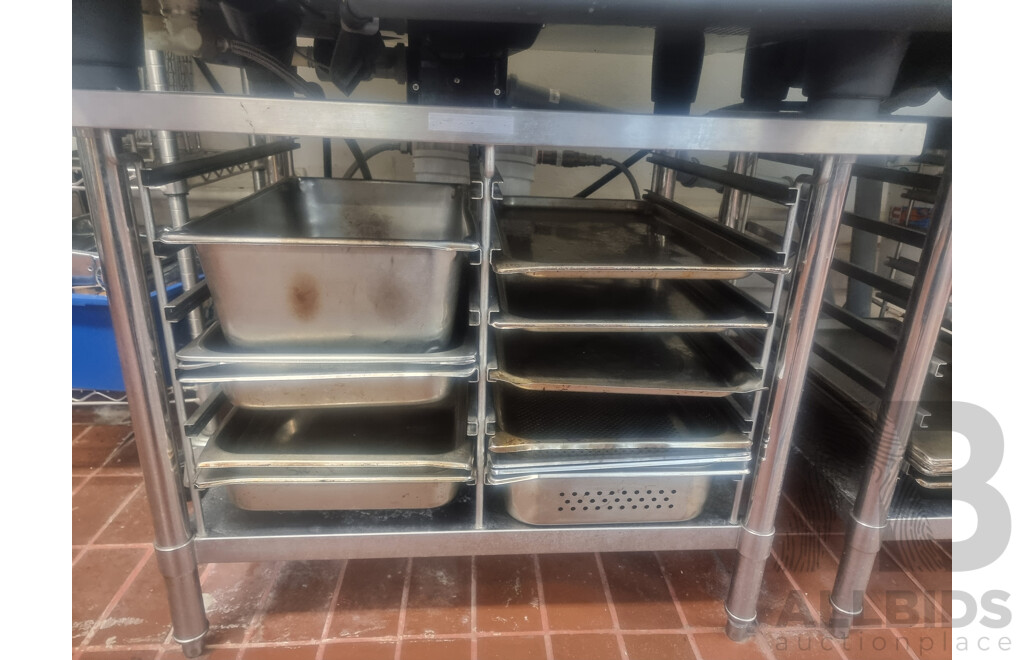 Rational SCC101 Combi Oven with 12 Slot Cooling Rack Stand