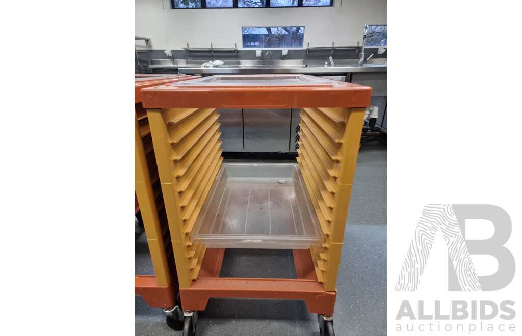 Lot of 3 Bakery Trolleys ETC