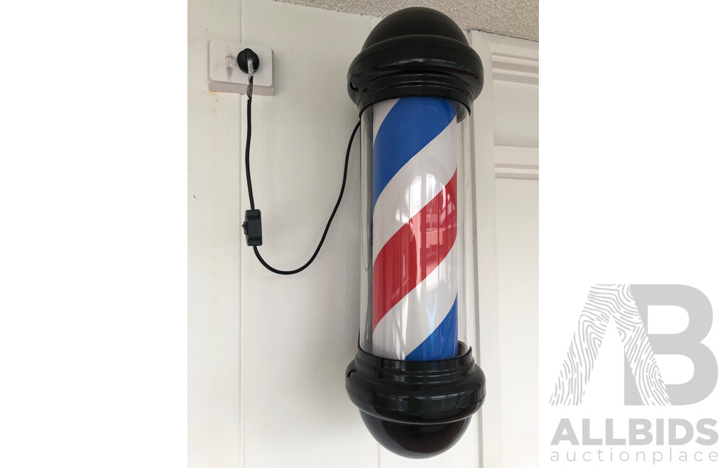 Wall Mounted Barber Pole Light